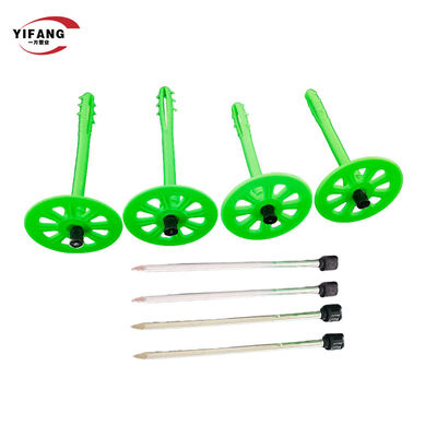 プラスチック製の熱隔熱固定物 外壁用ガラスウール隔熱用ネイル