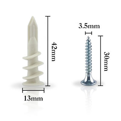 15x33mmの絶縁材JISの乾式壁のためのプラスチック壁アンカー