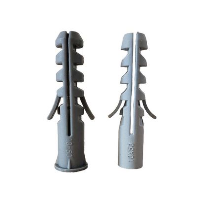 8*40mmのプラスチック拡張のアンカー灰色の壁は堅い差し込む